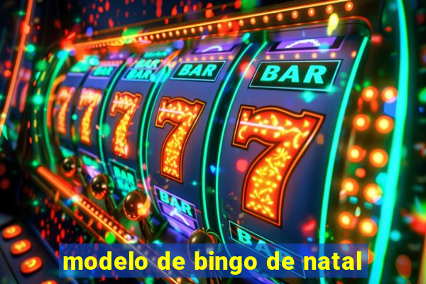 modelo de bingo de natal